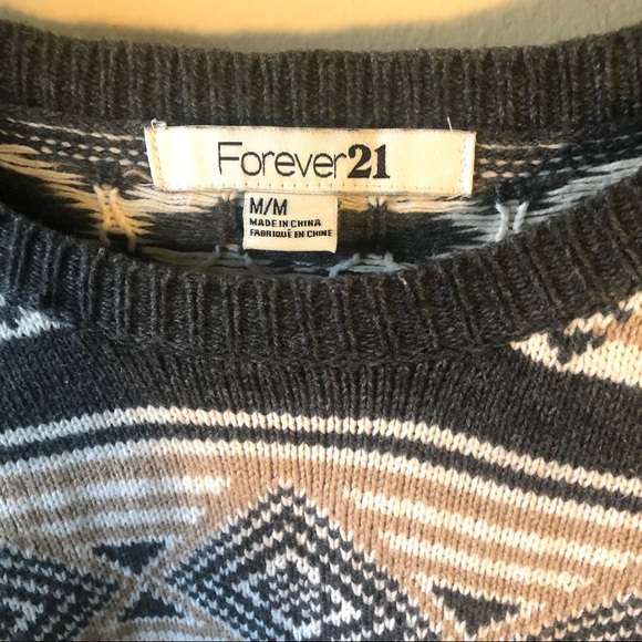 Forever 21 cotton blend sweater size M - Picture 3 of 5